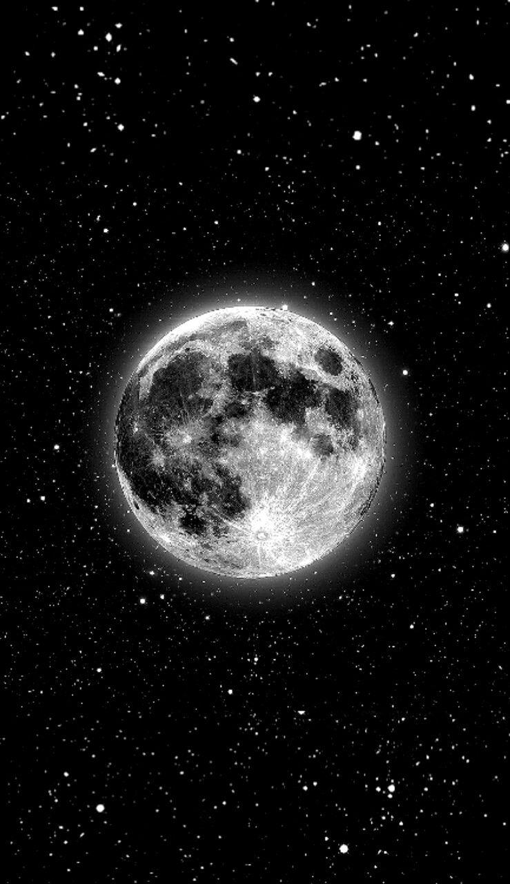 The moon in black and white - Moon