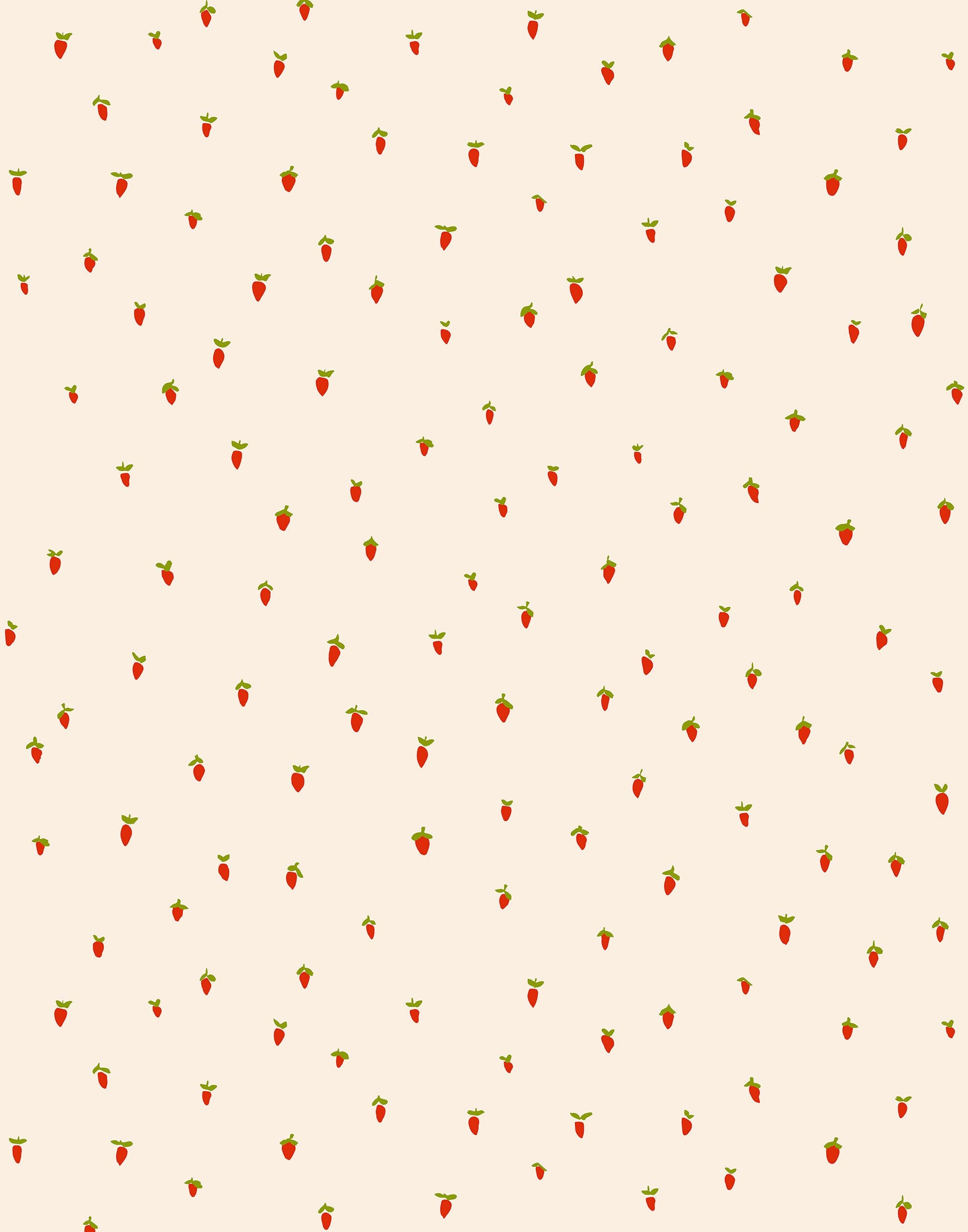 Strawberries Custom Wallpaper. Hygge & West