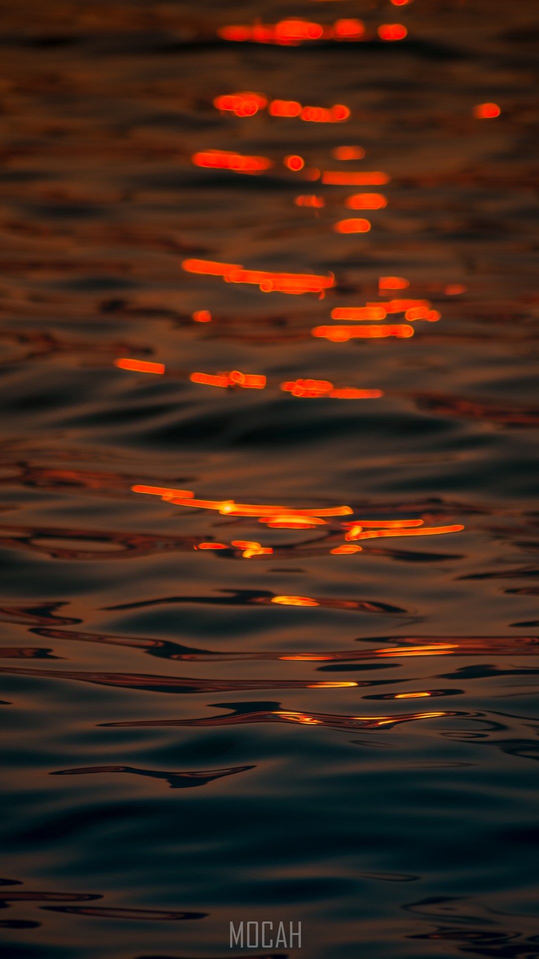 Water, Reflection, Calm, Orange, Atmosphere, Lenovo K8 Plus HD download, 1080x1920 Gallery HD Wallpaper