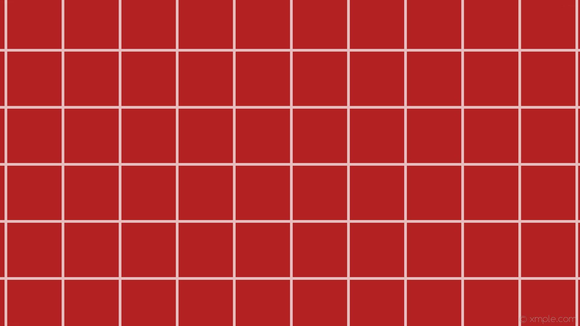 Red and white squares background - Grid