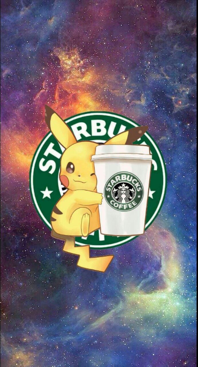 Pikachu With Starbucks Wallpaper