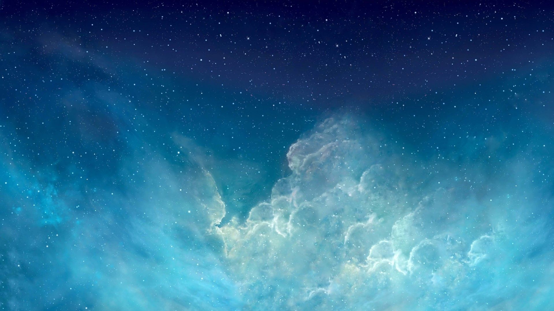 Wallpaper / galaxy, blue, stars, cyan free download