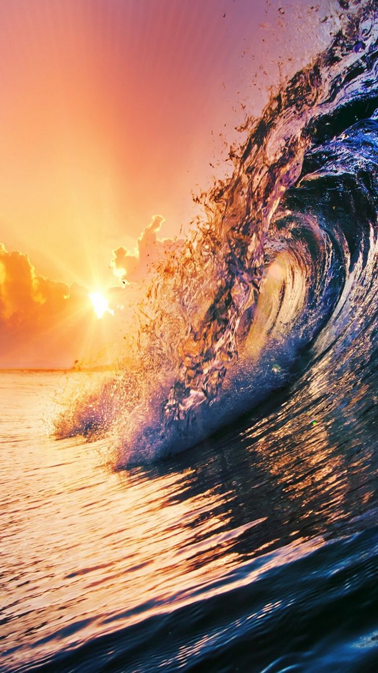 Free download TAP AND GET THE FREE APP Nature Minimalistic Sunrise Sea Wave [750x1334] for your Desktop, Mobile & Tablet. Explore Surfing Background. HD Surfing Wallpaper, Surfing Desktop Background