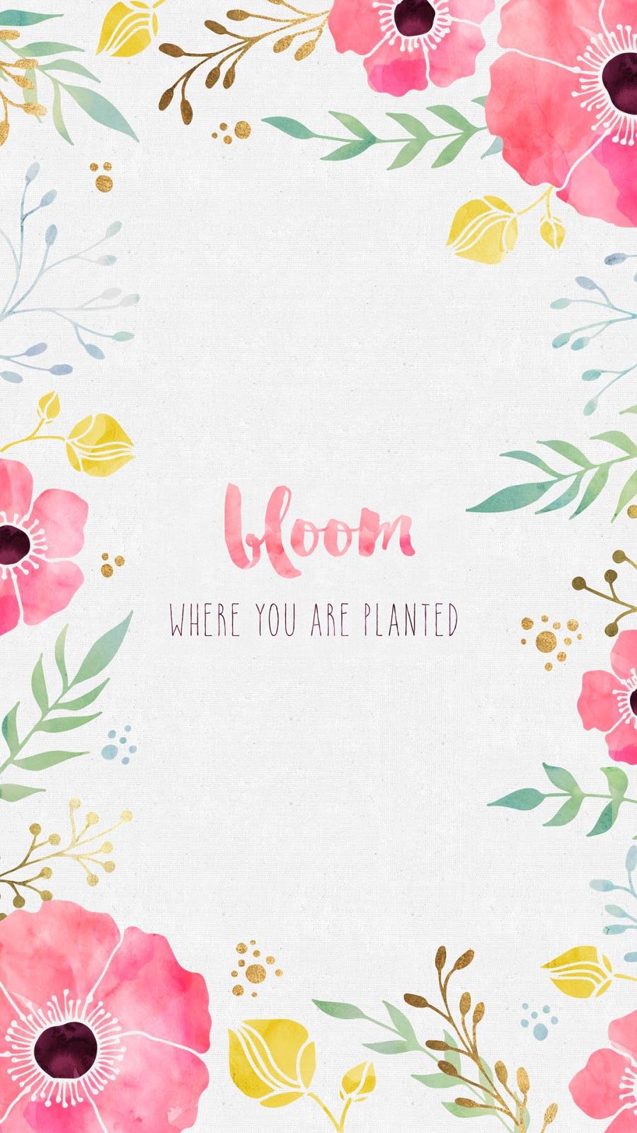 Girly Flower Quote Aesthetic Wallpaper 189