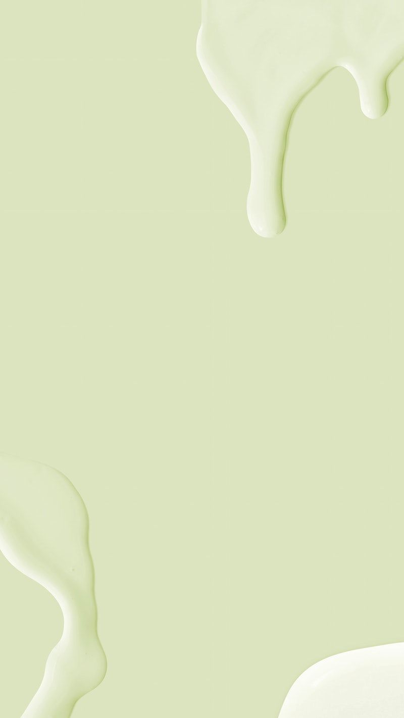 A picture of some milk on the ground - Pastel green