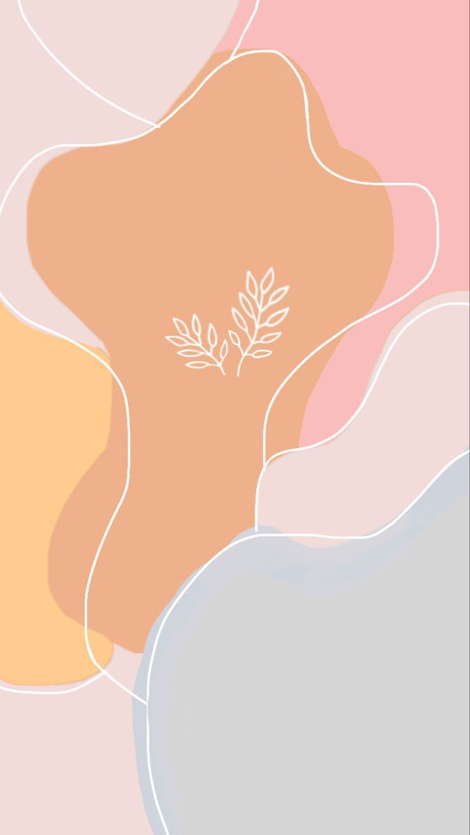 An abstract image of pastel colors with a branch - Apple Watch
