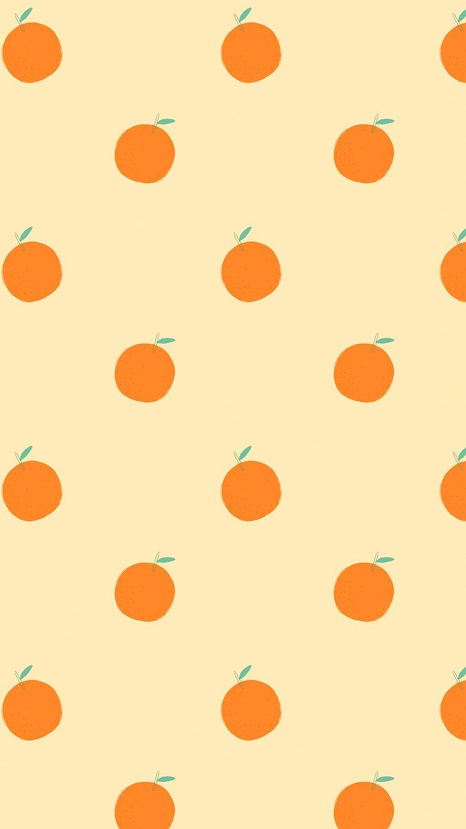 Vector seamless orange pattern pastel background. free image by rawpixel.com / marinemynt. iPhone wallpaper orange, Orange wallpaper, Pastel background