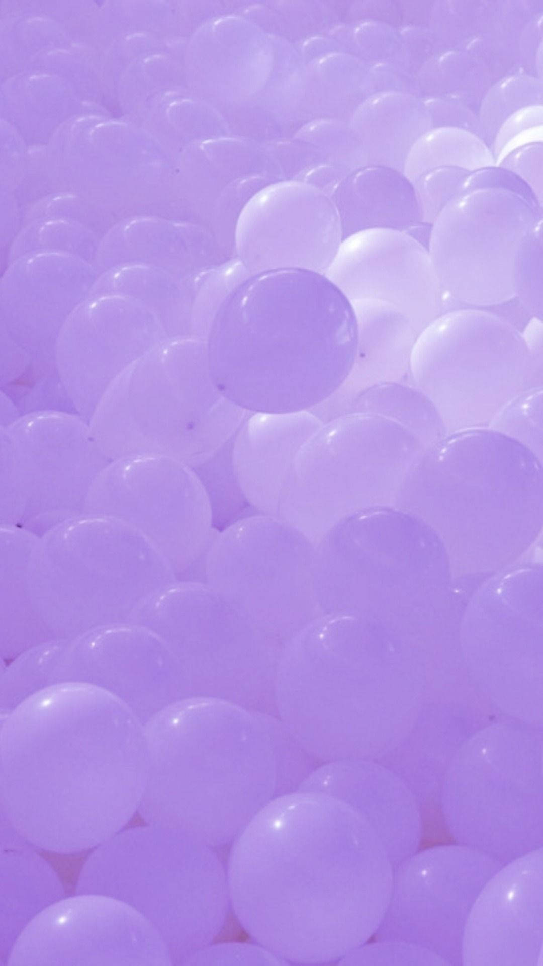 Download Purple Pastel Aesthetic Balloons Wallpaper