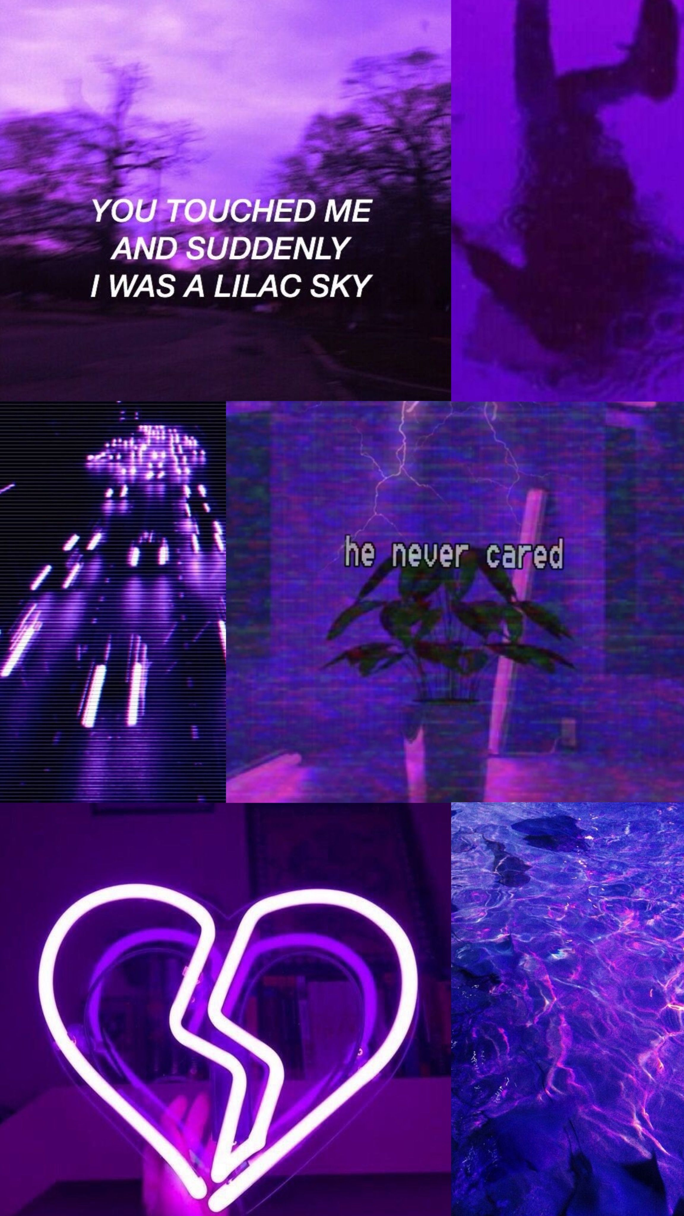 Aesthetic phone background for lilac sky. - Bisexual