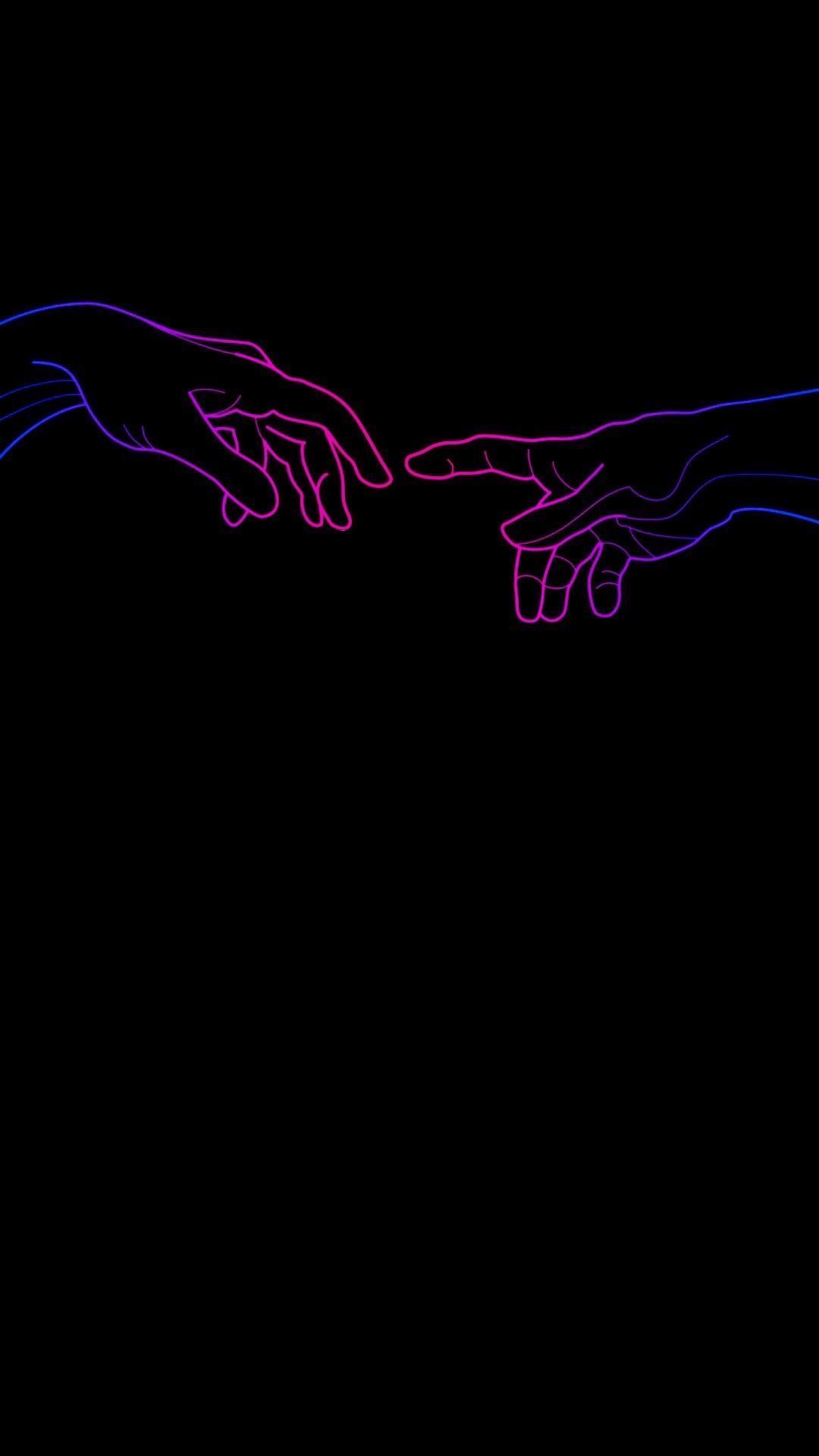 Two hands reaching out to each other - Bisexual