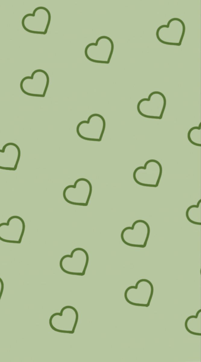 A green background with hearts on it - Light green, soft green