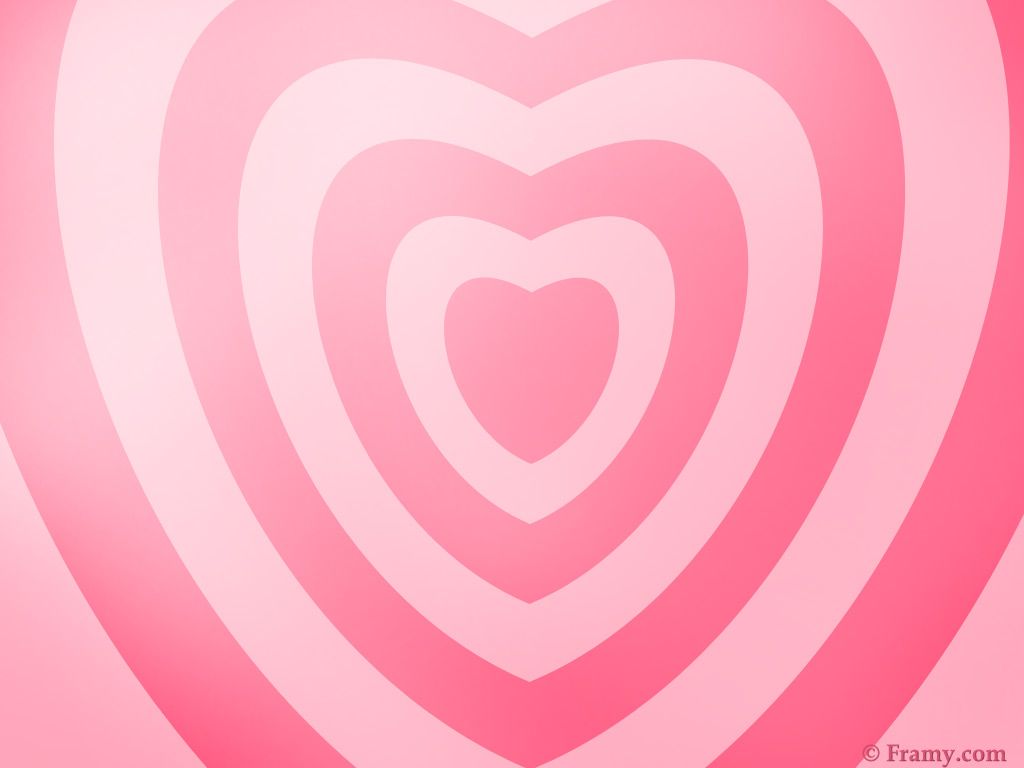 A pink heart shaped pattern on the wall - Pink heart