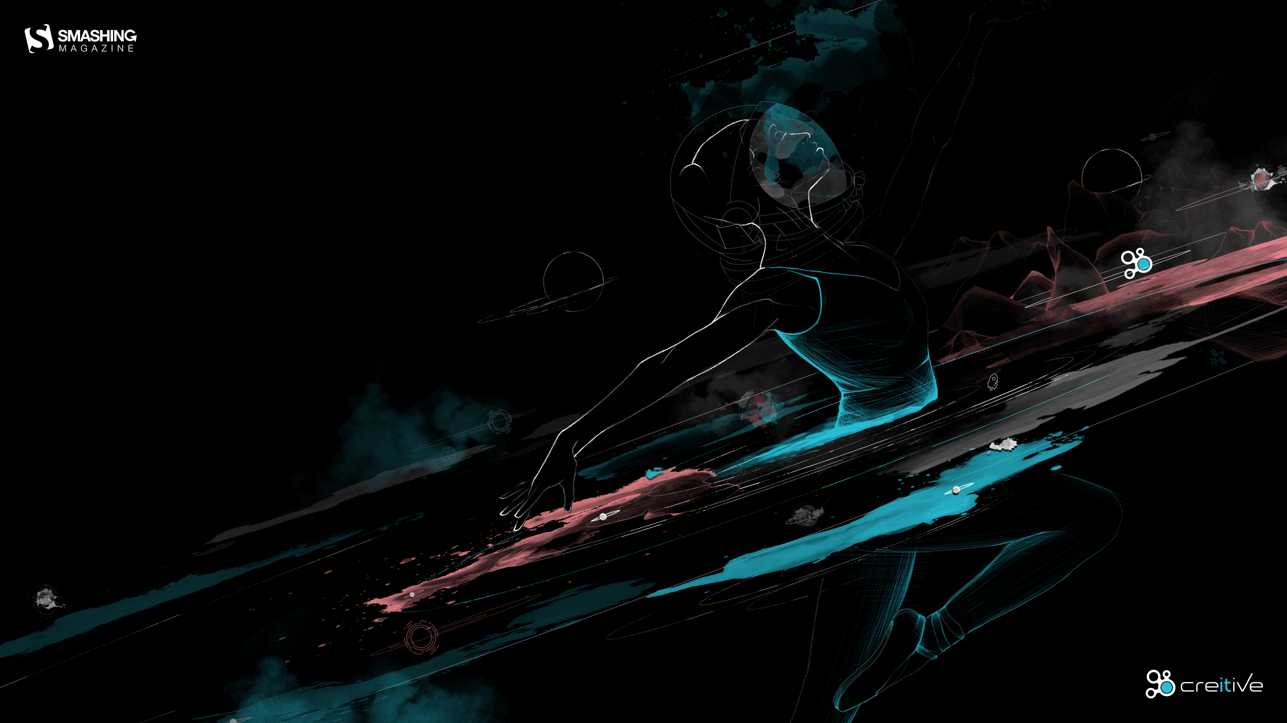 A woman in black and blue is dancing - 2560x1440