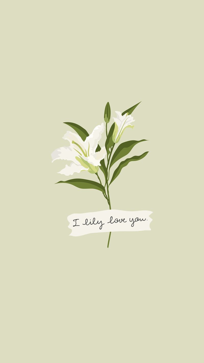 A white flower with the words i love you - Phone, cute iPhone