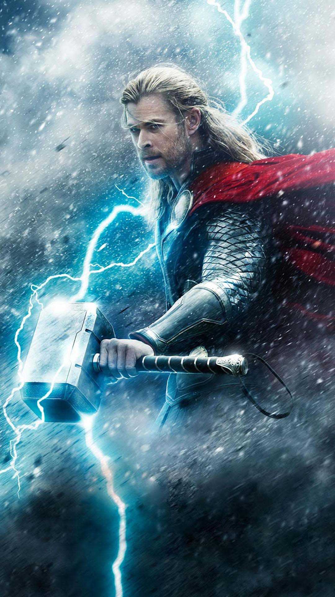 Thor wallpaper for iPhone with resolution 1080X1920 pixel. You can make this wallpaper for your iPhone 5, 6, 7, 8, X backgrounds, Mobile Screensaver, or iPad Lock Screen - Thor