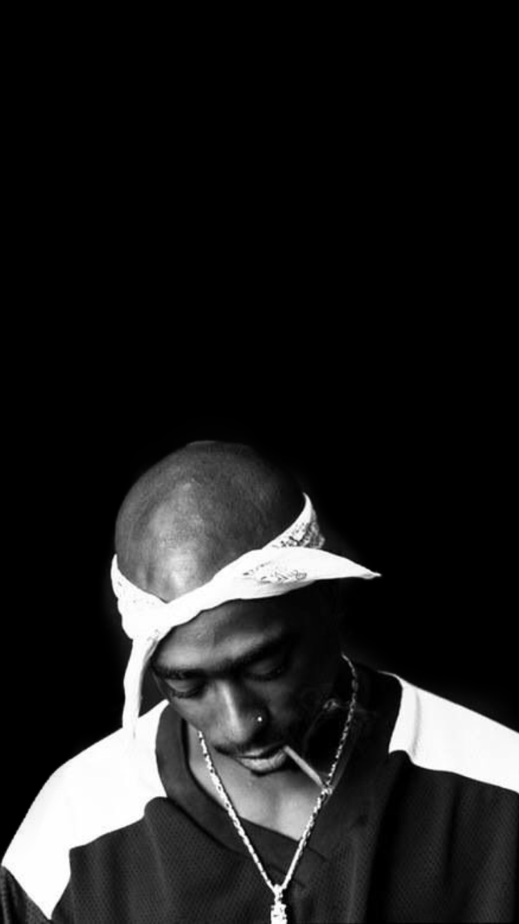 Tupac Black and White Wallpaper Free Tupac Black and White Background