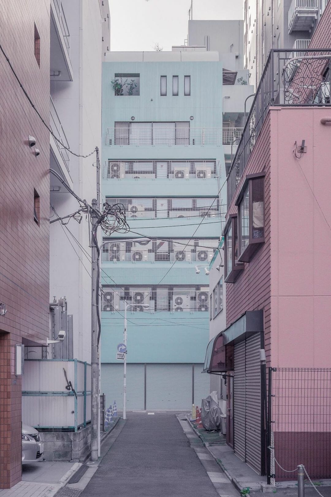 A street with buildings on both sides - Japanese, Japan
