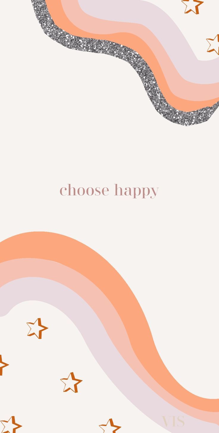 Choose happiness - a minimalist design - Positivity