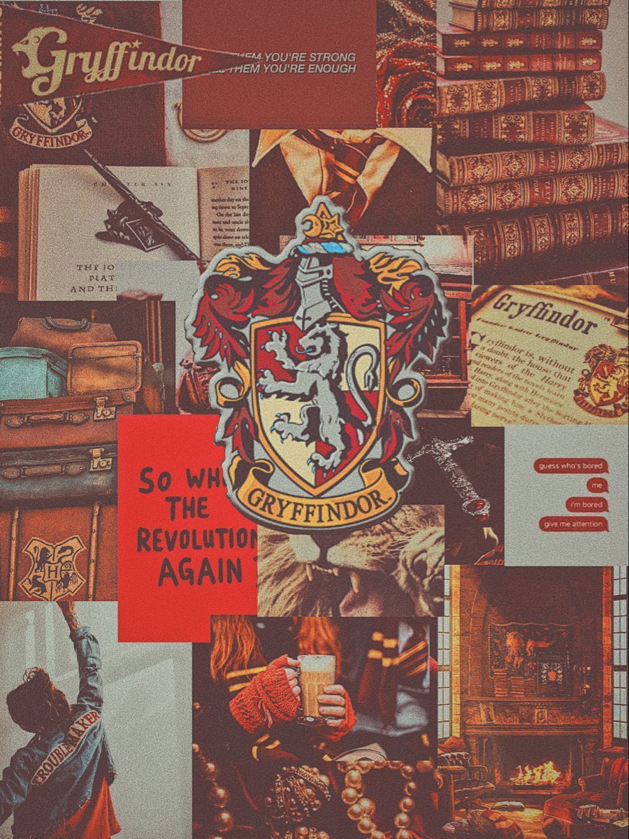 Harry Potter Gryffindor wallpaper with red and brown aesthetic - Harry Potter, Gryffindor