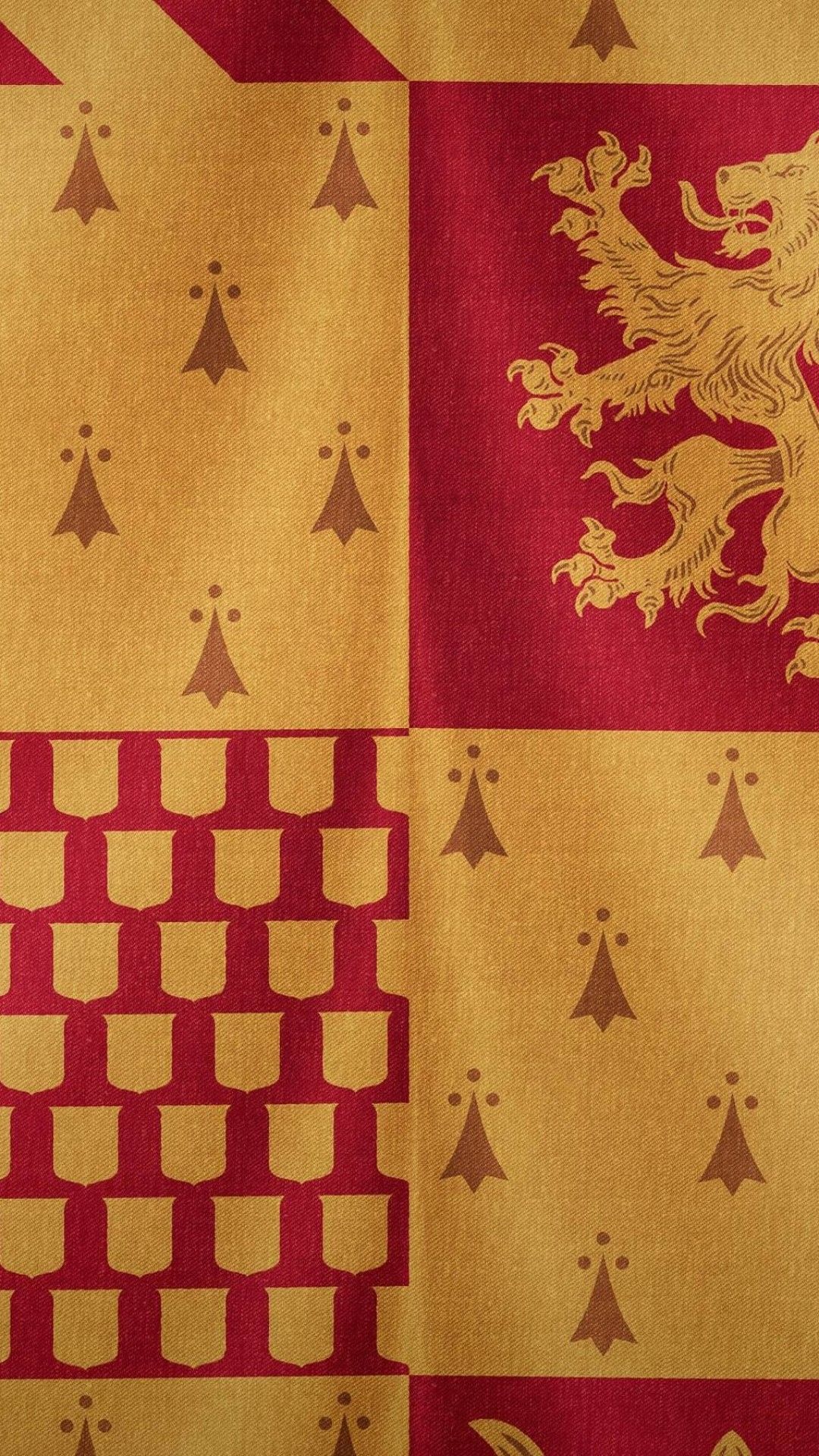 IPhone wallpaper with the Gryffindor house crest from Harry Potter - Gryffindor