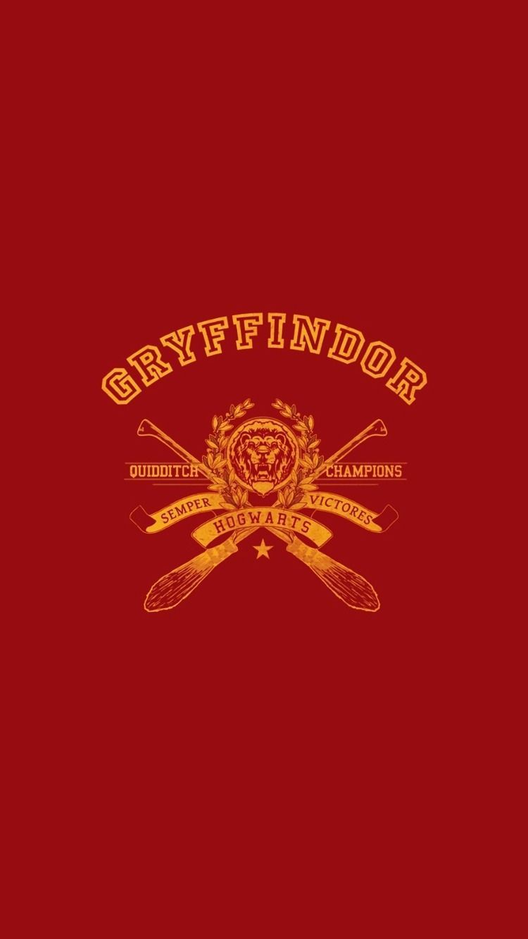 The griffindor logo on a red background - Gryffindor