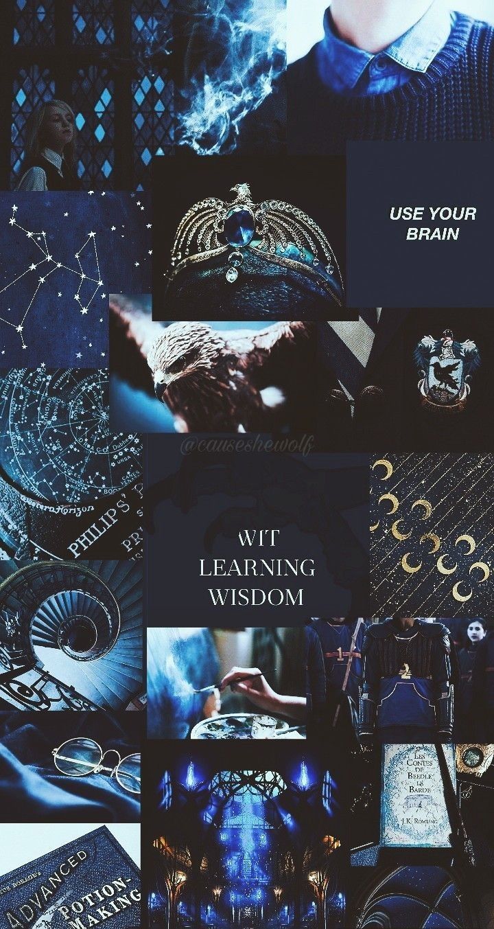 Aesthetic background of the Ravenclaw house from Harry Potter - Ravenclaw