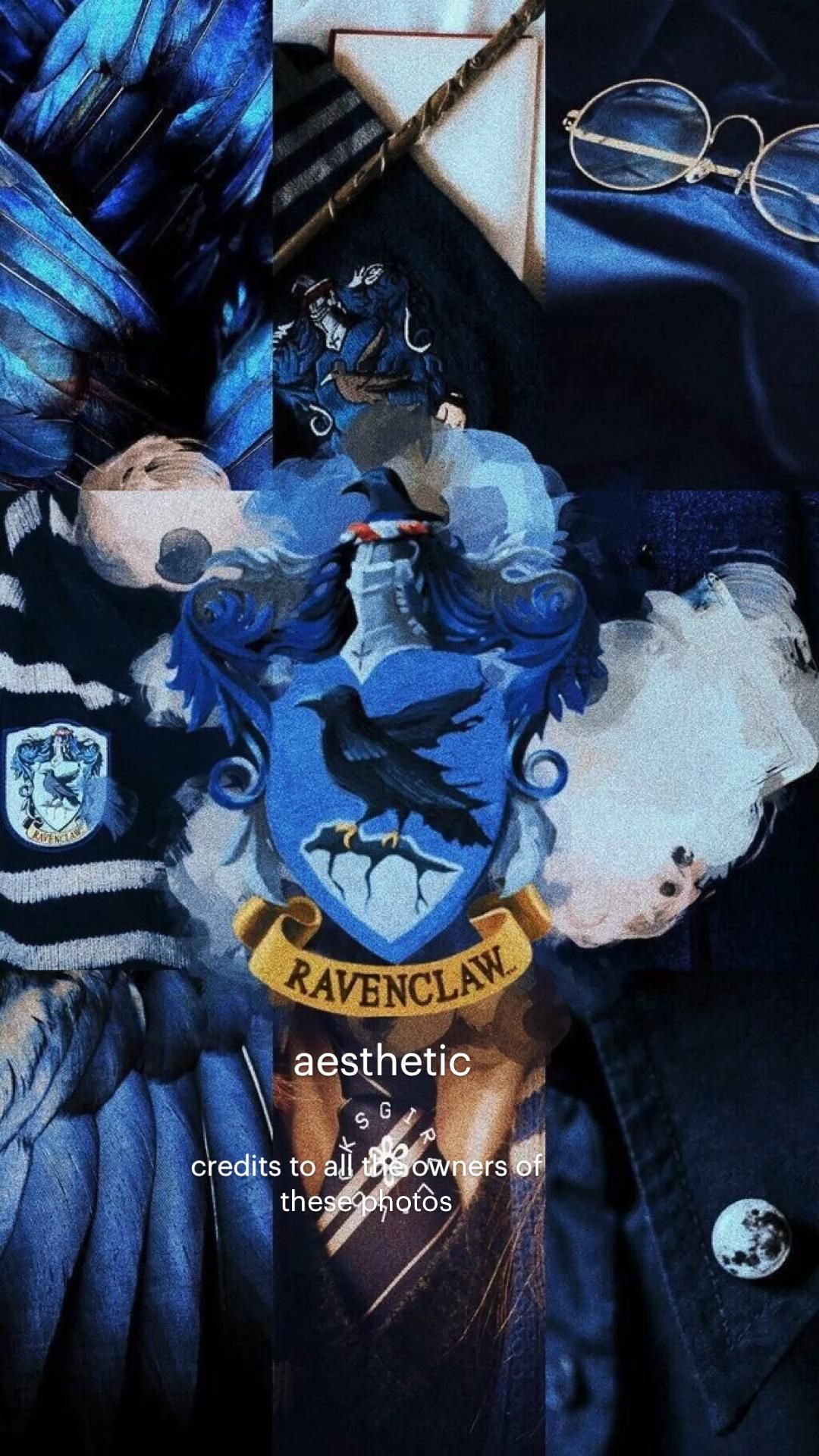 A collage of images with the words harry potter - Ravenclaw