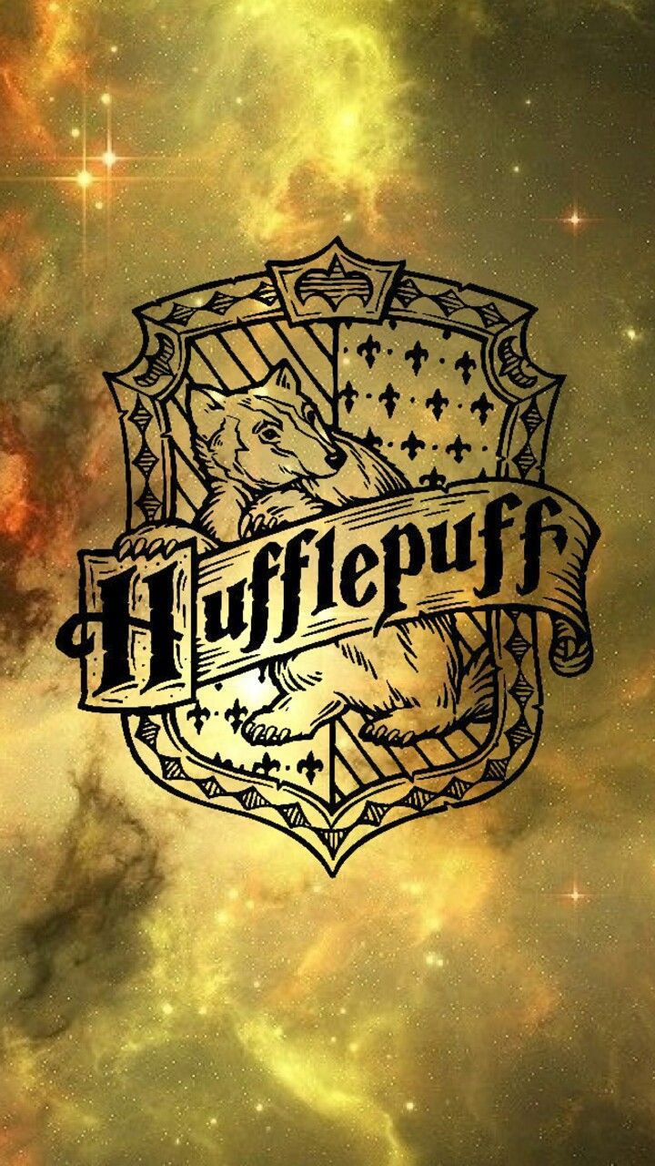 A poster with the words harry potter on it - Hufflepuff