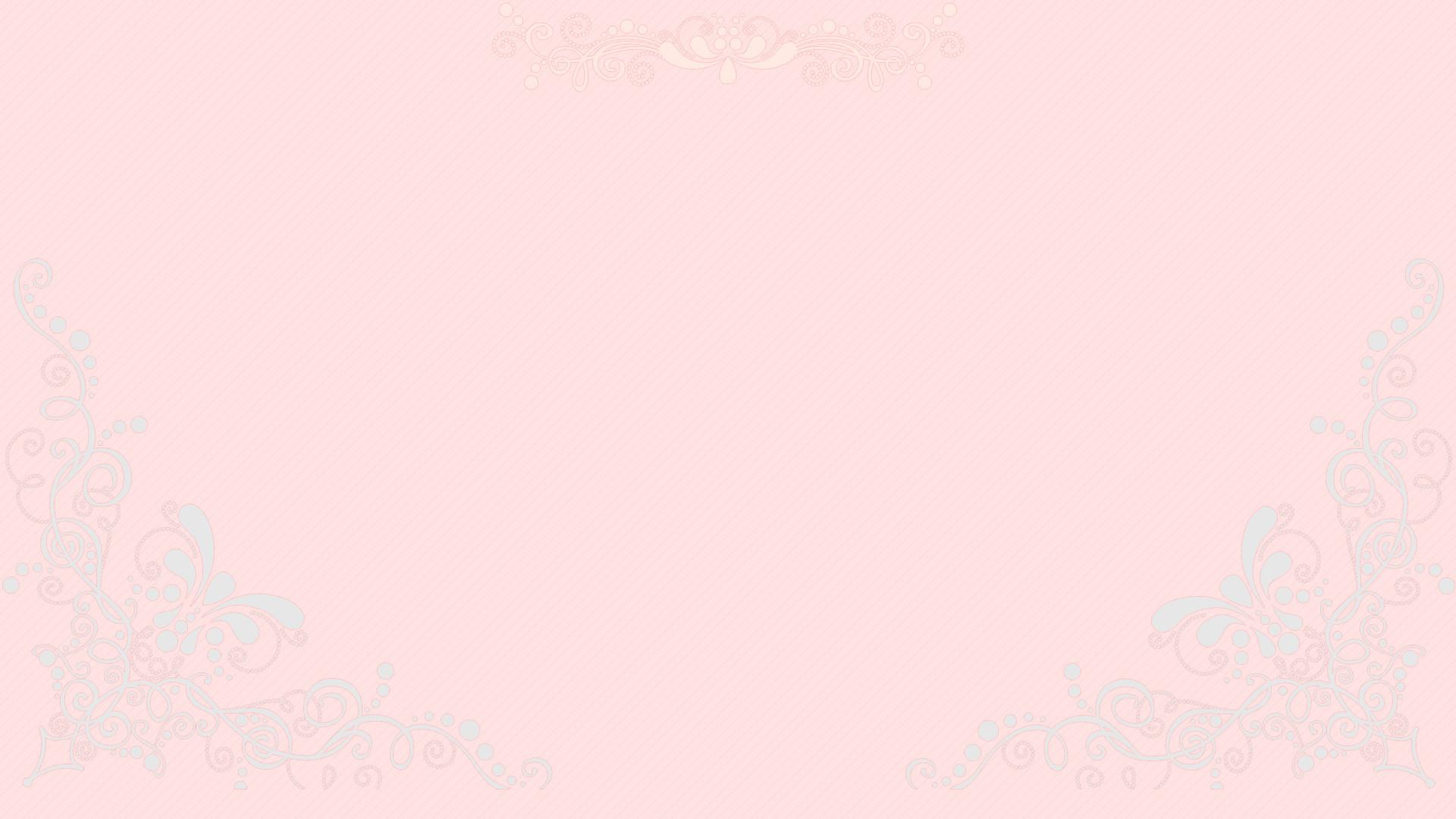 Light pink background with a white and light blue pattern on the edges - Coquette