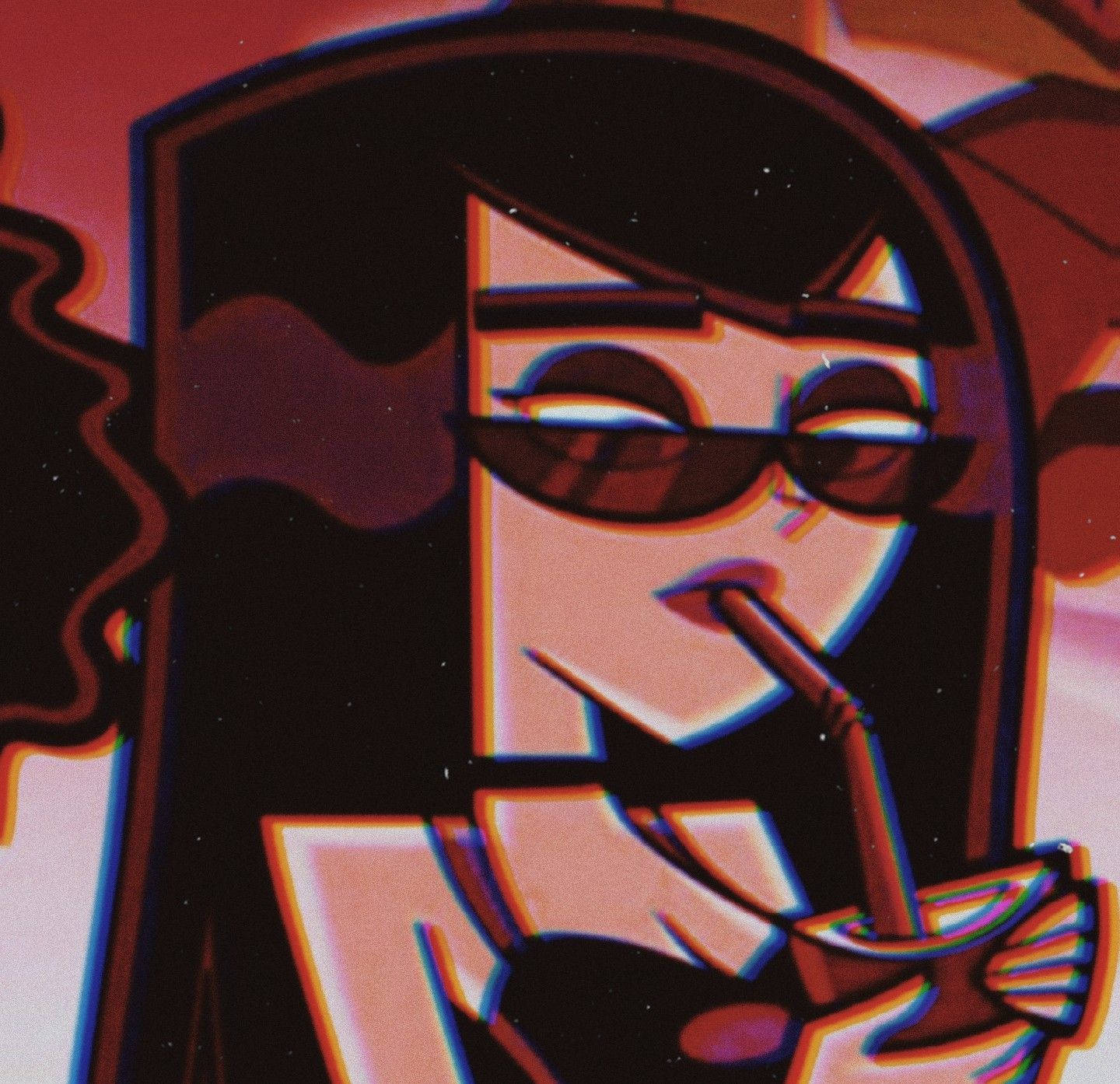 A cartoon character is drinking from her straw - TikTok