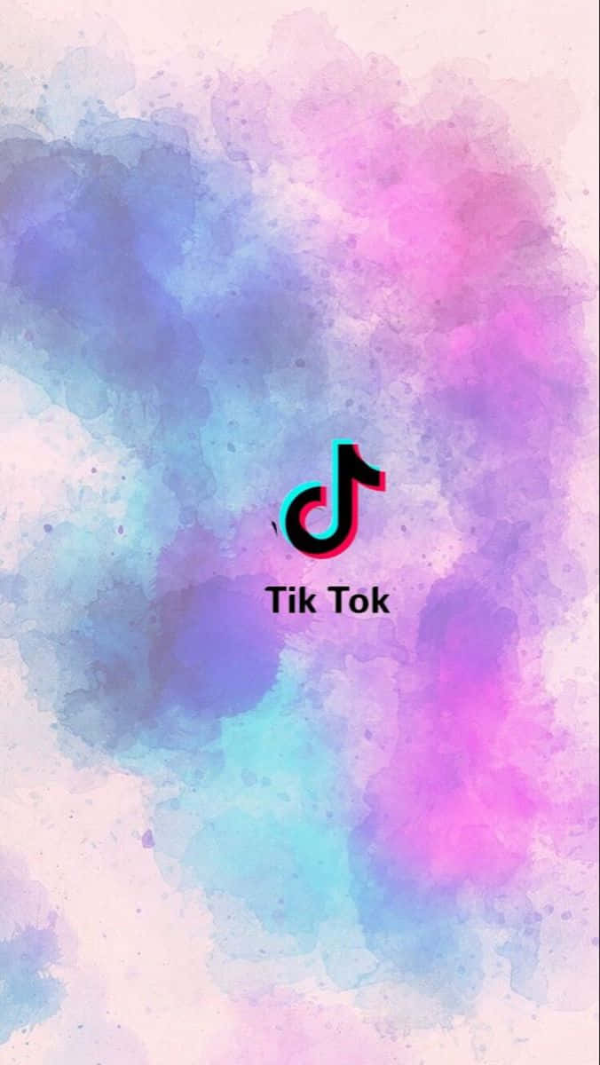 Aesthetic TikTok wallpaper with a colorful background - TikTok