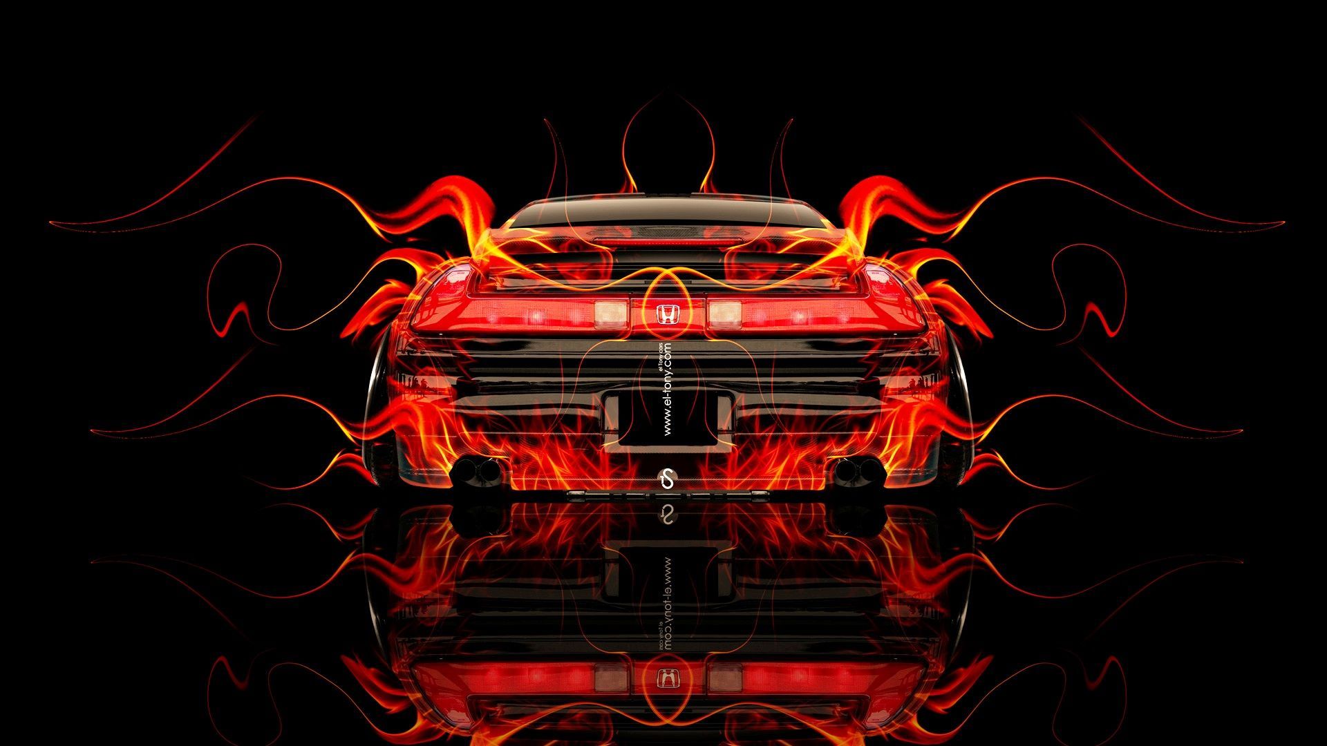 Design Talent Showcase Tony.com Brings Sensual Elements Fire And Water To YOUR Car Wallpaper 13