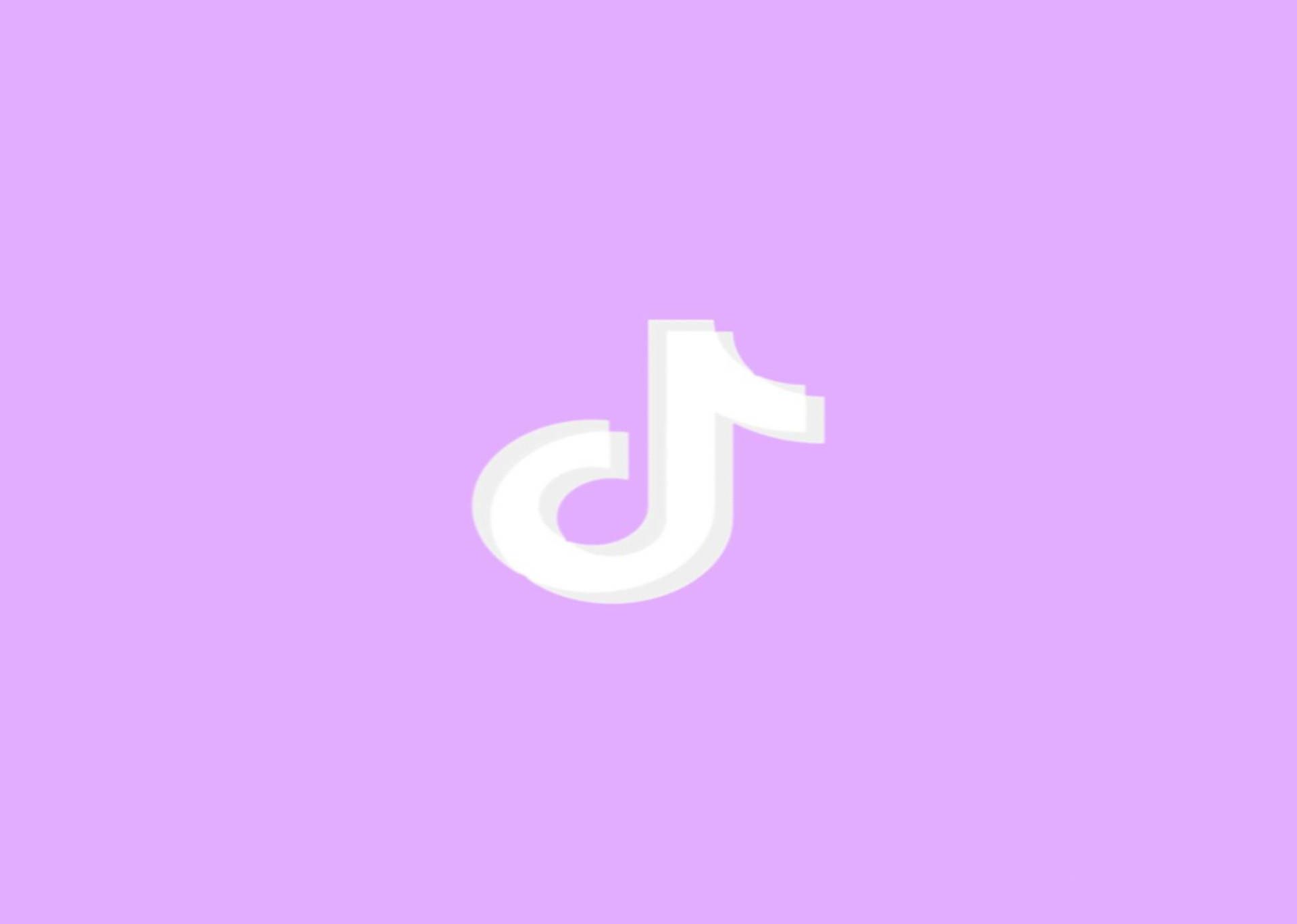 Download Light Purple Tiktok Logo Wallpaper