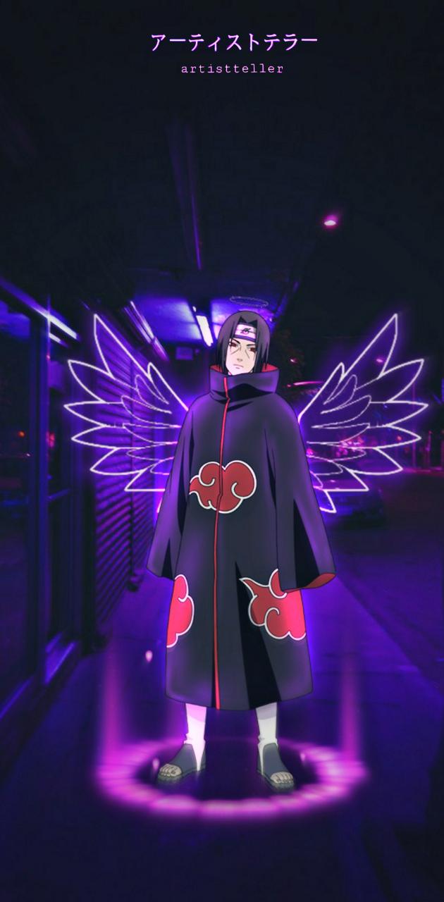 A man in anime style with wings - Itachi Uchiha