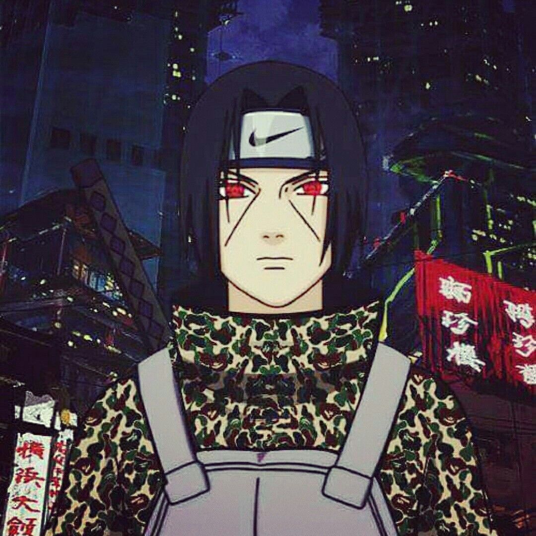 Itachi in a nike shirt - Itachi Uchiha