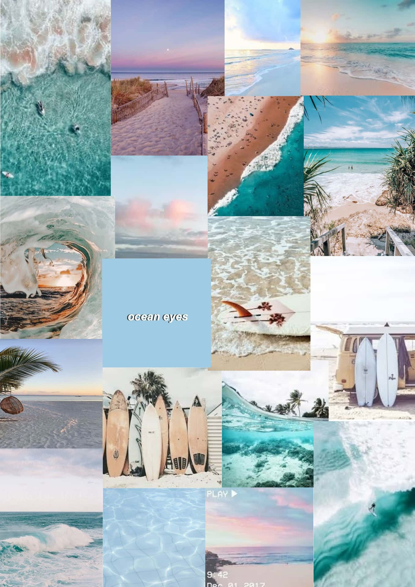 A collage of pictures showing different beaches - Beach