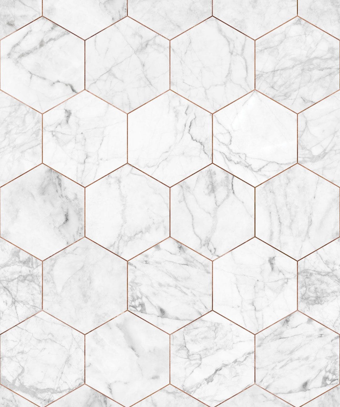 Marble Hexagon Peel and Stick Wallpaper is a beautiful way to add a touch of elegance to any room. - Marble