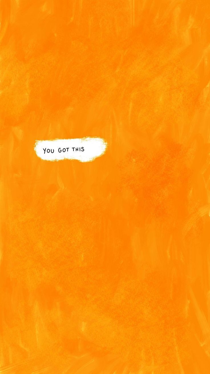 An orange background with a white text that says you're not alone - Orange