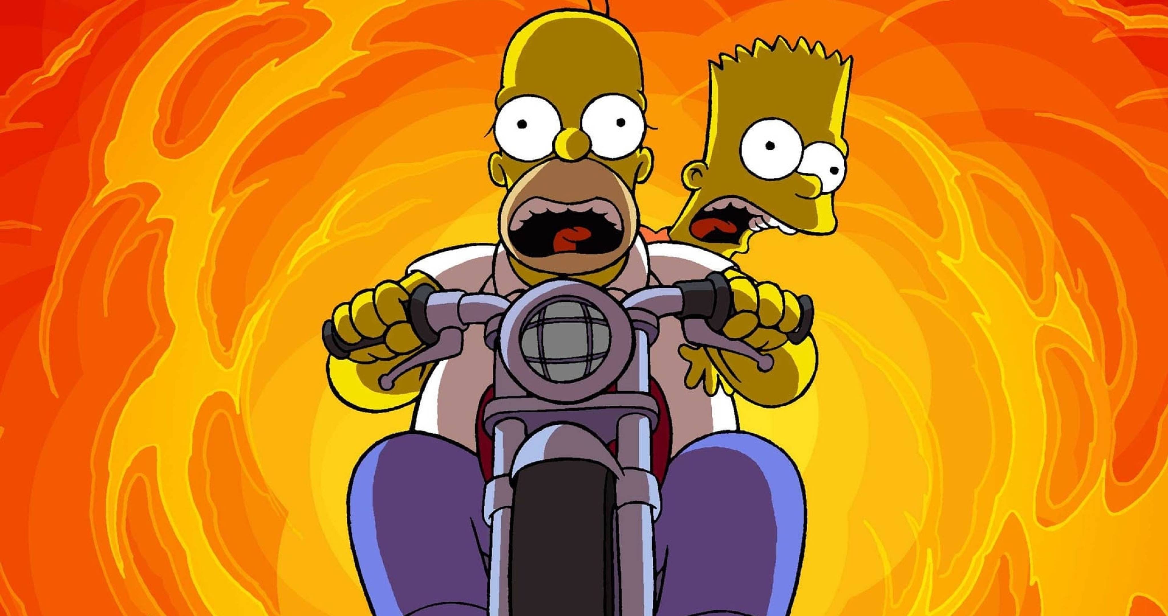 Homer Simpson and Bart Simpson 4096x2160 Resolution Wallpaper, HD TV Series 4K Wallpaper, Image, Photo and Background