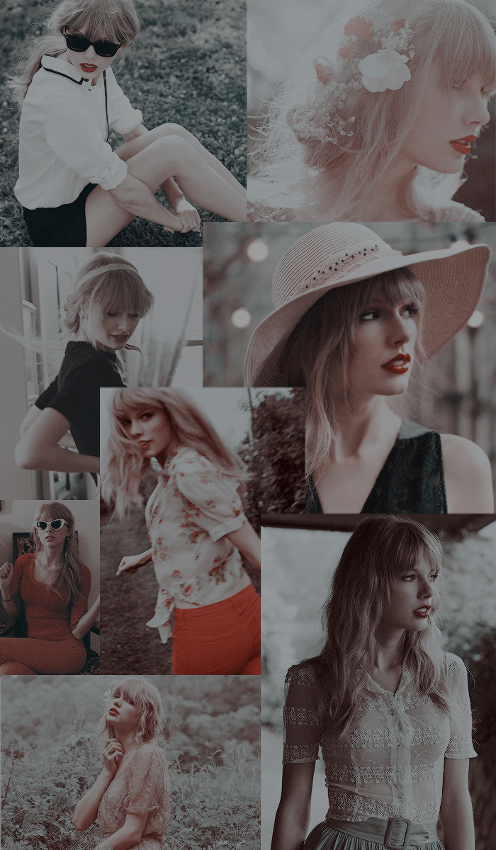 A collage of Taylor Swift in black and white. - Taylor Swift