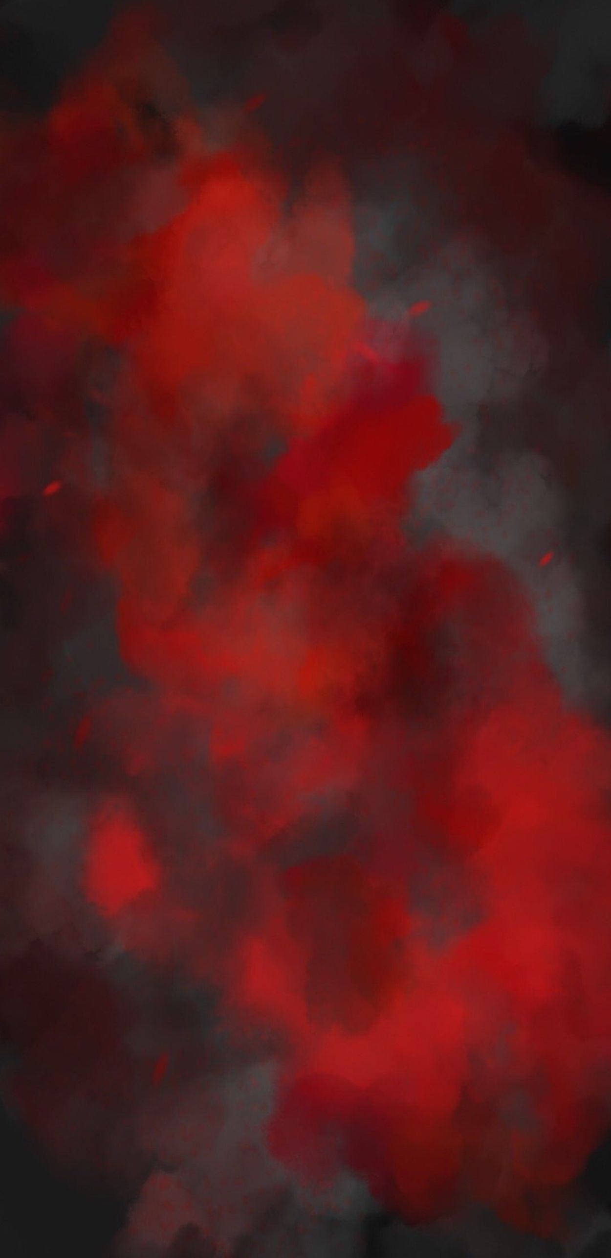 Red smoke on a black background - Blood