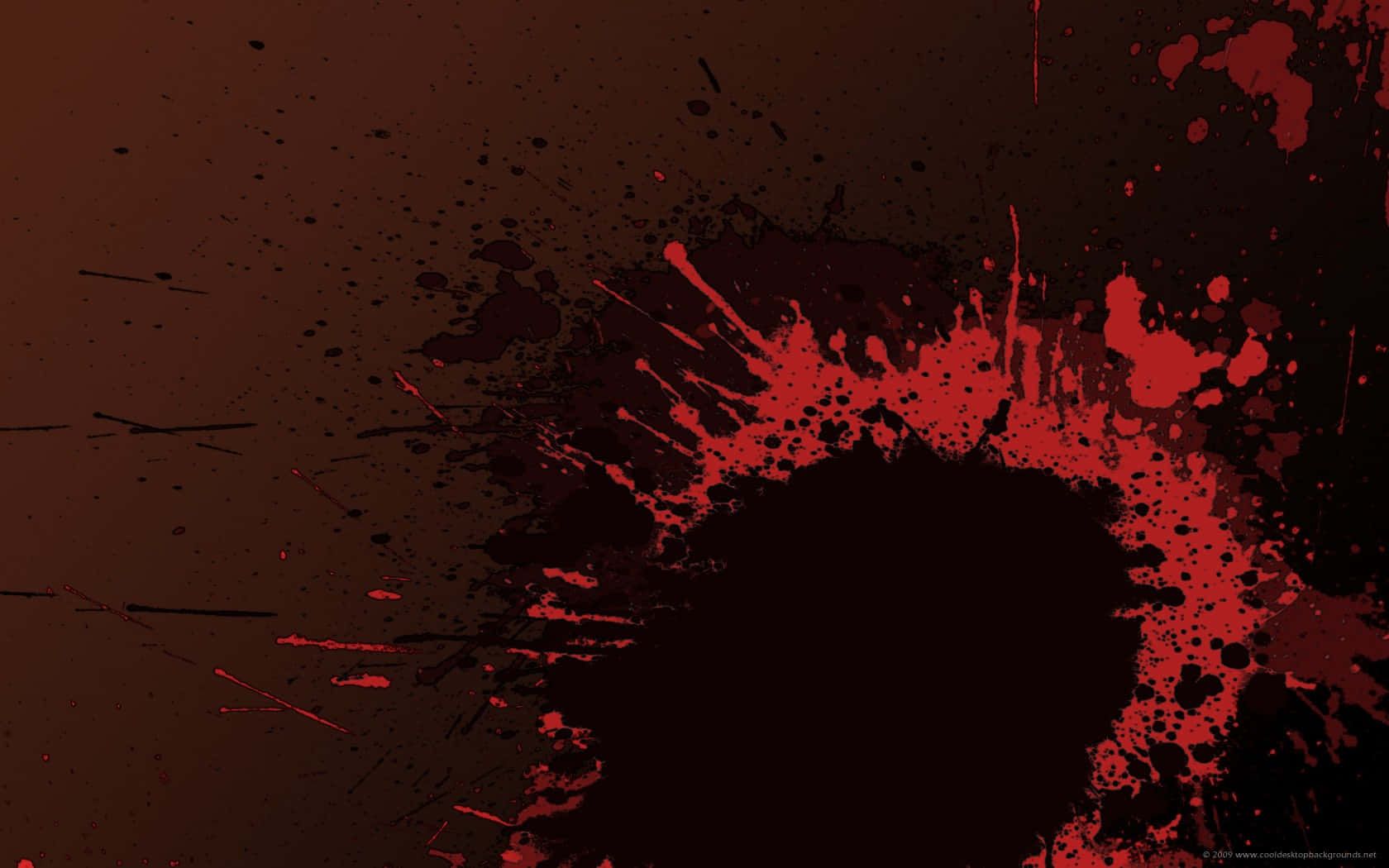 A red and black wallpaper with blood splatter - Blood