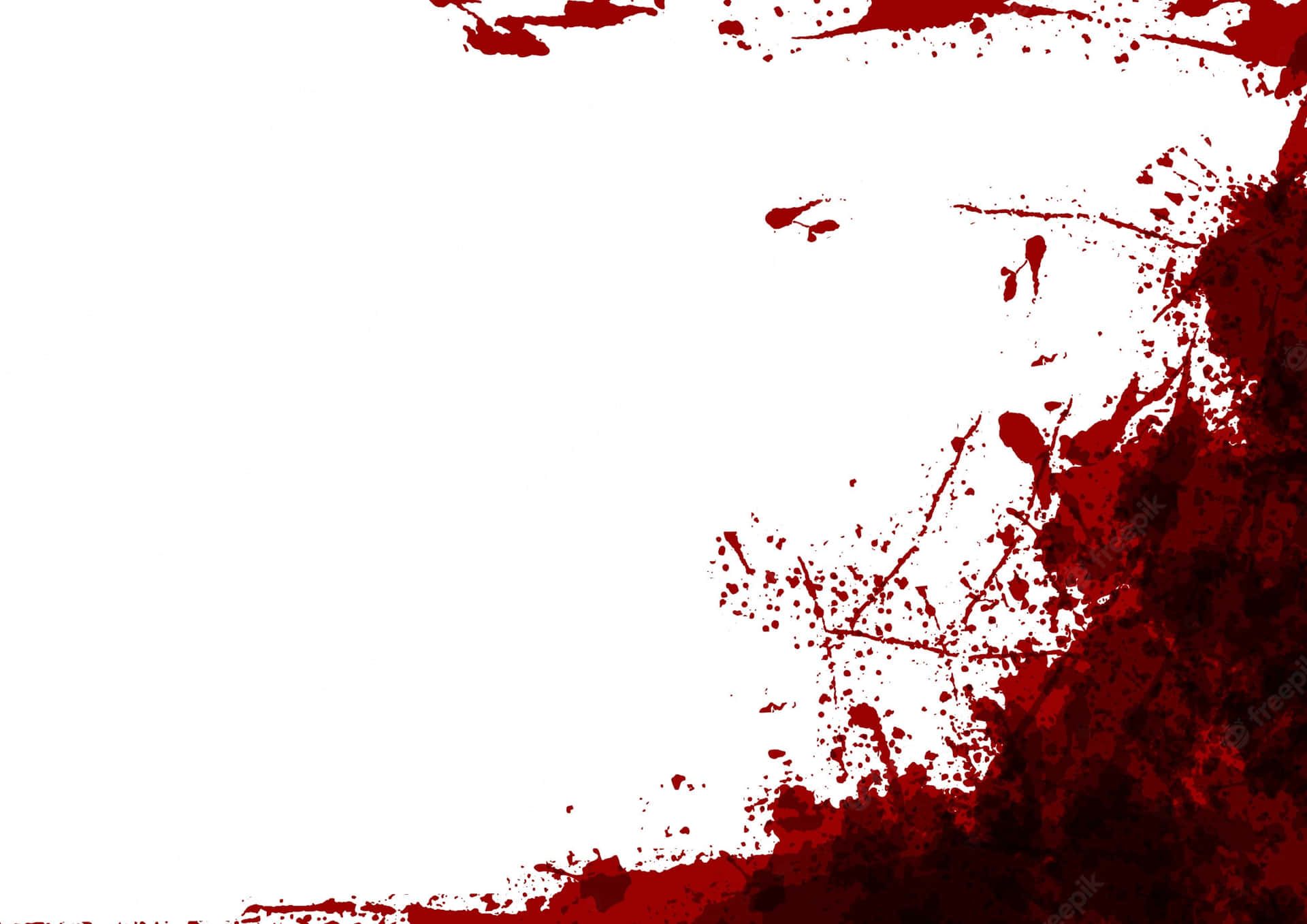 Red splatter stains on a white background - Blood