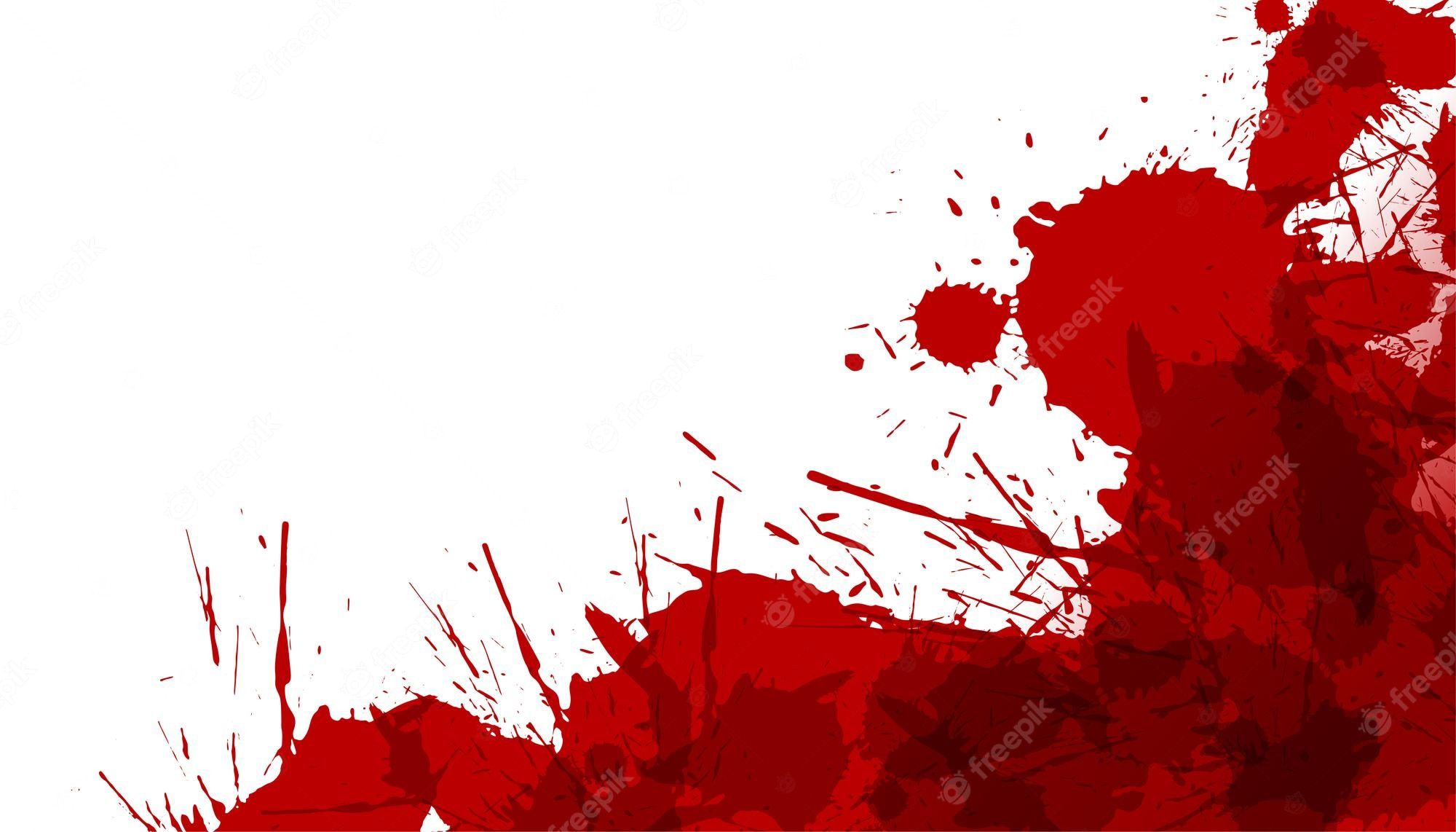 Blood splatter on a white background - Blood