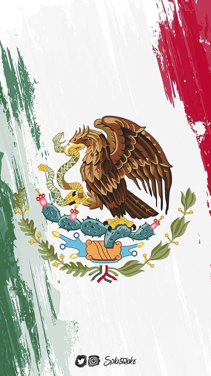 Mexico flag wallpaper for iPhone and Android devices. - Mexico