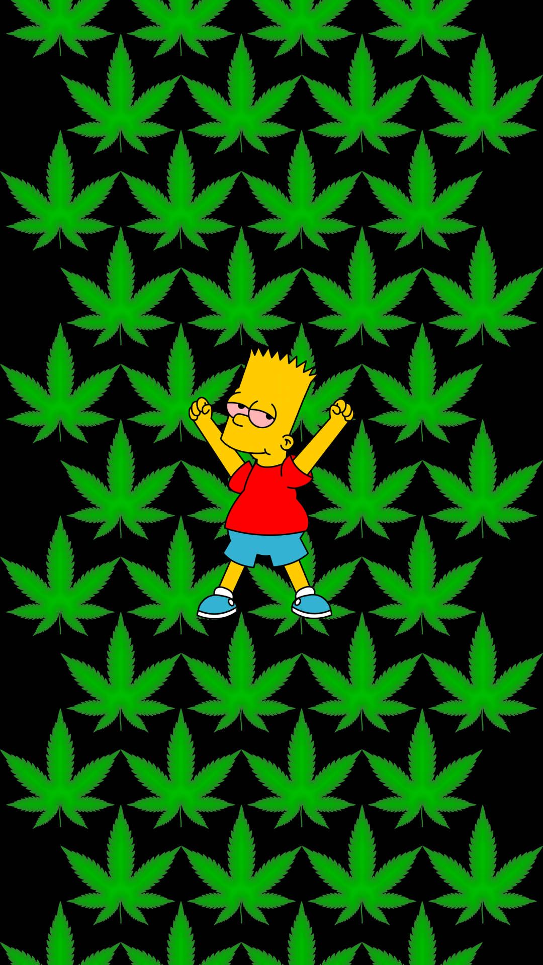 I made a Simpsons wallpaper I hope you like it! - Weed