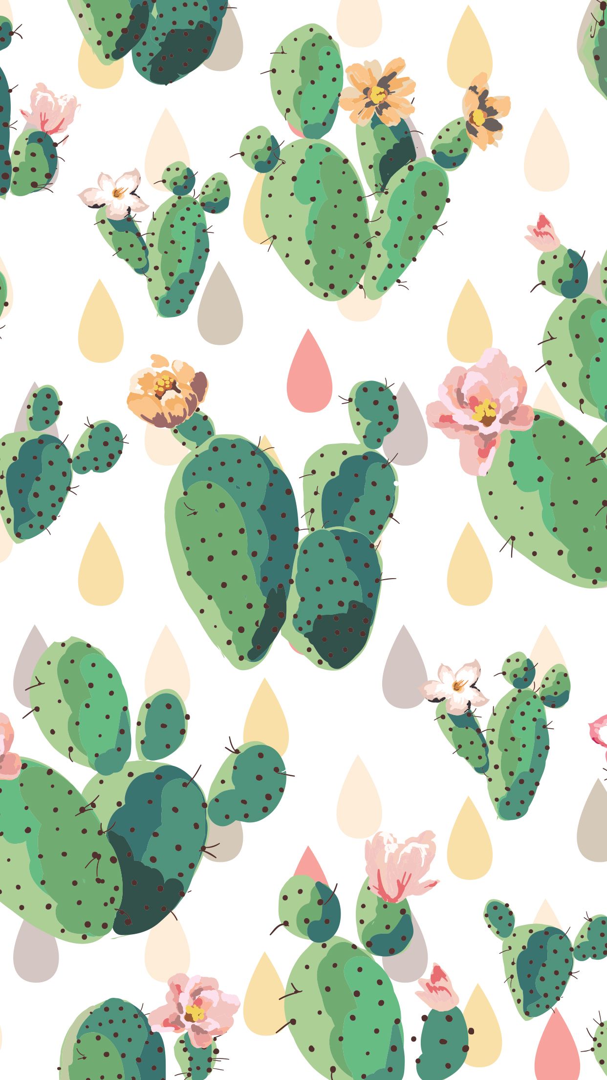 Mobile iphone cute cactus wallpaper. Screen savers wallpaper, Cute screen savers, iPhone screen savers
