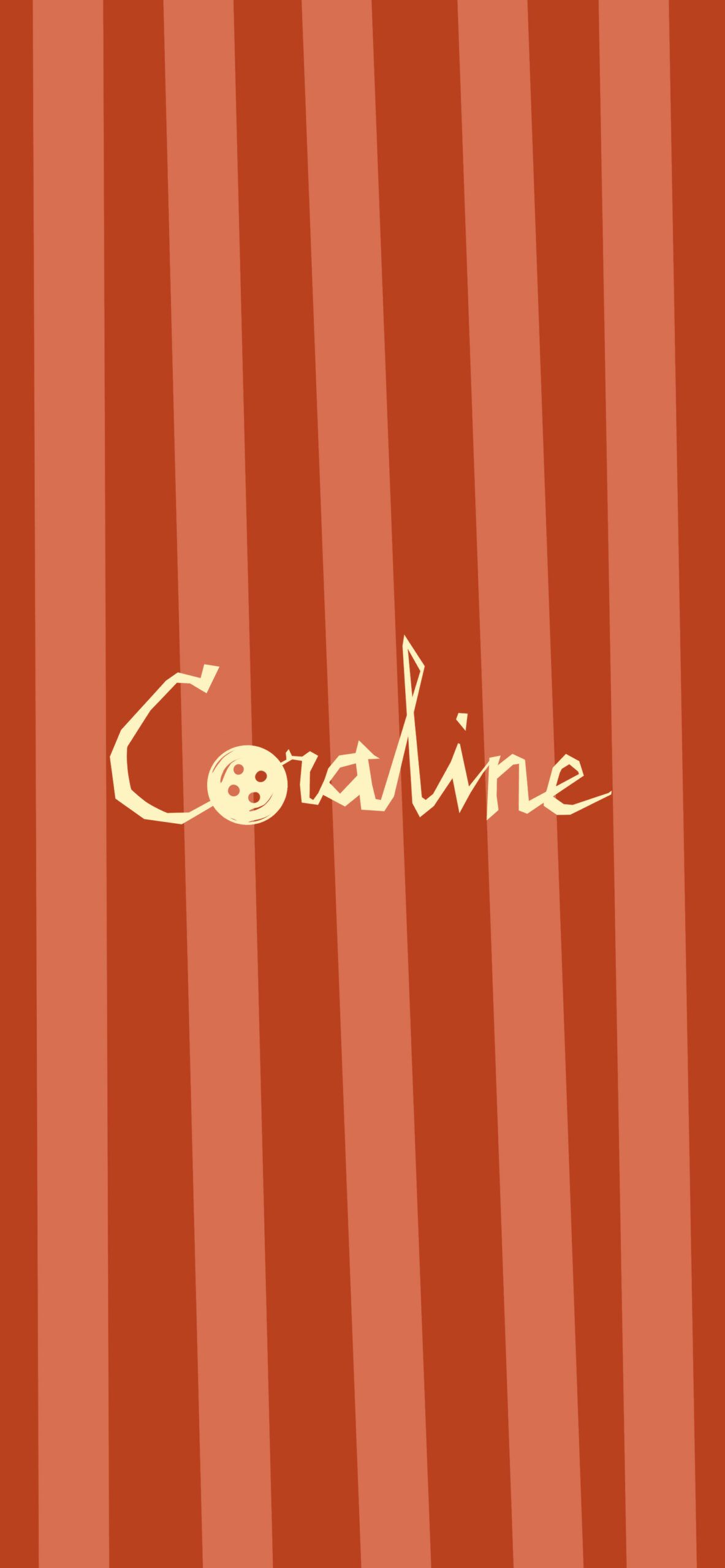 Coraline Logo Red Wallpaper Aesthetic Wallpaper iPhone