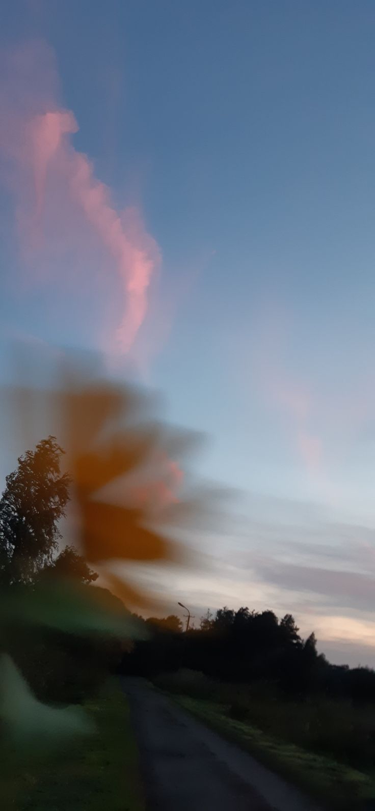 A blurry image of the sunset - Blurry