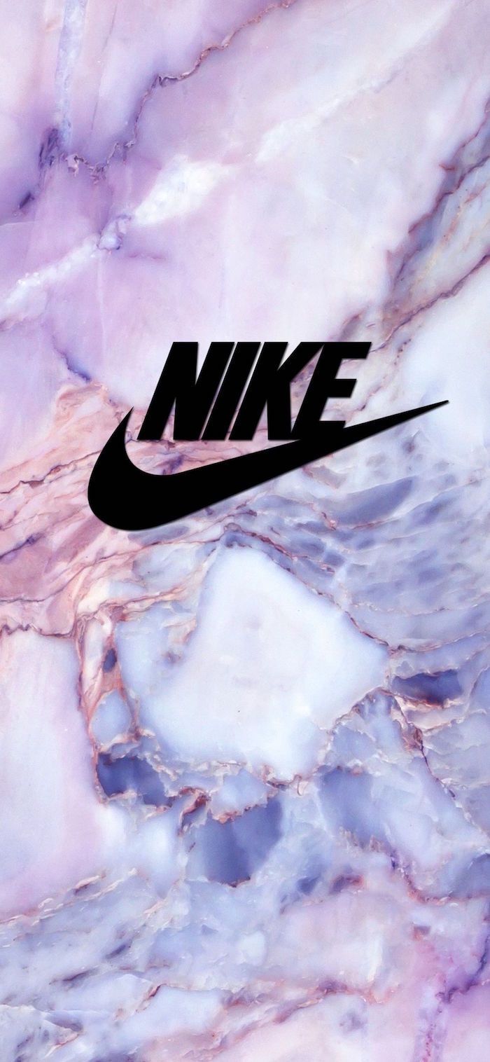 Purple marble background, nike logo in the middle, cool nike backgrounds - Nike